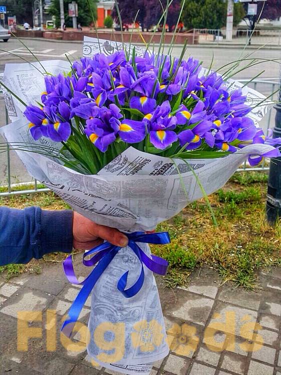 Букет «101 ирис» за 31 626 руб.